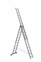 Лестница 3-секционная алюминиевая TOR SC3011 3*11 универсальная