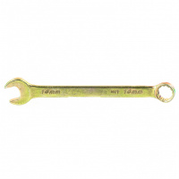 Ключ комбинированный, 14 мм, желтый цинк Сибртех