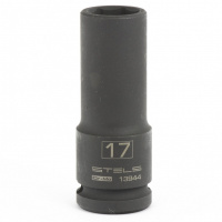 Головка ударная удлиненная шестигранная, 17 мм, 1/2, CrMo Stels