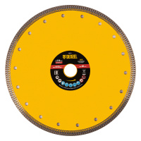 Диск алмазный отрезной 230 х 22,2мм, сплошной, супертонкий, горячий пресс, сухой/мокрый рез Denzel