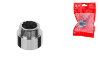 Удлинитель 1" вн.-нар. х 15 мм усиленный ХРОМ, AV Engineering (инд. упак.)