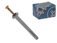 Дюбель-гвоздь 6х60 мм полипропилен гриб (100 шт в карт. уп.) РБ