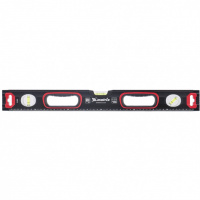 Уровень алюминиевый, усиленный, фрезерованный, 3 глазка, двухкомпонентные рукоятки, 2000 мм Matrix