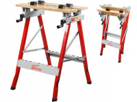 Верстак складной WORTEX WB 6080 P в кор. БАМБУК, 605x640x800 мм, регулировка столешницы