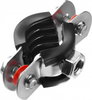 ЗУБР 3/8″ трубный хомут с гайкой, цинк, 10 шт (37850-15-19)