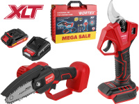 Набор аккум. инструмента WORTEX мини-пила + секатор в чем. ALL1 XLT SET СКИДКА -28%