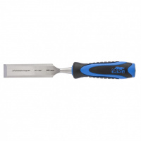 Долото-стамеска, плоская, 28 мм, двухкомпонентная рукоятка, металлический затыльник Барс