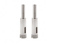 Коронка алмазная  d 10мм по стеклу и керамике 2шт. GEPARD (GP2076-10)