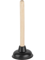 Вантуз с деревянной ручкой, 30см, AV Engineering