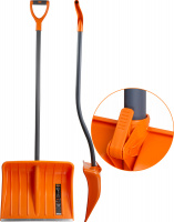 Лопата снеговая пластм. 500х390мм со стальн.черенком STARTUL METSA (ST9055-2)