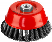 MIRAX 120 мм, жгутированная стальная проволока, 0.5 мм, Щетка-крацовка чашечная (35104-120-2)