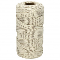 Нить хлопковая крученая двухпрядная 2 мм 100 м STARFIX