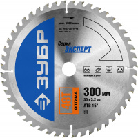 ЗУБР Оптима, 300 x 30 мм, 48Т, пильный диск по дереву, Профессионал (36903-300-30-48)