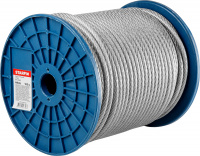 Трос стальной в ПВХ М8(6) DIN 3055 (бухта 100 м) STARFIX