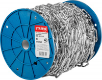 Цепь сварная длиннозвенная, оцинк. М5 DIN 763 (бухта 40 м) STARFIX