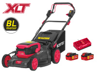 Газонокосилка аккум. WORTEX CLM 4536-4 в кор. XLT SET БЕСЩЁТ.ДВИГ., САМОХОД., 36В, 2х4Ач акб