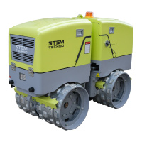 Каток вибрационный двухвальцовый траншейный STEM Techno SRTR 1600D (Yanmar)
