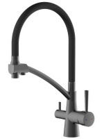 Смеситель для кухни (Lt) D35, серия LUX графит AV Engineering