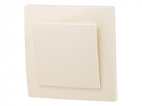 Выключатель 1 клав. (cкрытый, 6А) бежевый, Стандарт, Юпитер