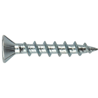 Саморез оконный 4,1x40 мм белый цинк, острый (10000 шт в коробе)