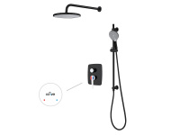 Душевая система (Lt) D35, серия Rose черный + белый, a-five