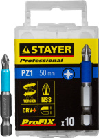 STAYER ProFix PZ1 50 мм, 10 шт, Набор бит (26221-1-50-10)