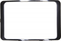 СВЕТОЗАР Гамма, цвет серебряный, двойная, декоративная вставка (SV-54173-S)