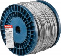 Трос стальной, оцинк. М3 DIN 3055 (бухта 200 м) STARFIX