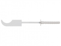 Кронштейн штыревой прямой с дюбелем для радиаторов 7х180мм (сабля), AV Engineering