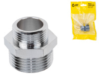 Ниппель ред. 1" нар. х 3/4" нар. ХРОМ, AV Engineering (инд. упак.)