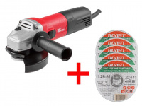 Одноручная углошлифмашина WORTEX AG 1210-1 в кор. + АКЦИЯ!