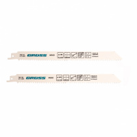 Полотна по дереву для сабельной пилы 4444 - S1110DF, 210 x 4.2 мм, 2 шт. Gross