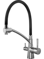 Смеситель для кухни (Lt) D35, серия LUX с краном для пит. воды хром AV Engineering