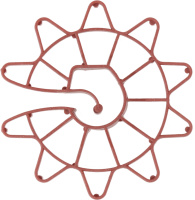 Фиксатор арматуры "Звездочка-25" 5-16 (30 шт в пакете) STARFIX