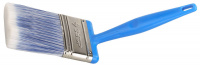 ЗУБР АКВА, 75 мм, искусственная щетина, пластмассовая ручка, для воднодисперсионных и акриловых ЛКМ, плоская кисть (4-01060-075)