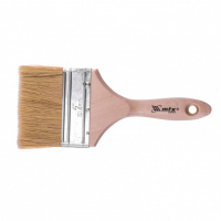 Кисть плоская "Евро" 4", натуральная щетина, деревянная ручка MTX