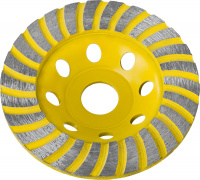 STAYER Turbo-Plus, d 115 мм, сегментированная алмазная шлифовальная чашка (33380-115)