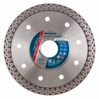 Диск алмазный, 125 х 22.2 мм, тонкий, сплошной (Jaguar) мокрая резка Gross