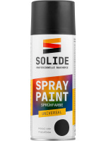 Краска-эмаль аэроз. универсальная  черный матовый SOLIDE 400 мл
