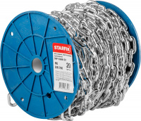 Цепь сварная короткозвенная, оцинк. М6 DIN 766 (бухта 20 м) STARFIX
