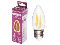 Лампа светодиодная C35 СВЕЧА 5 Вт 220-240В E27 2700К ЮПИТЕР ДЕКОР