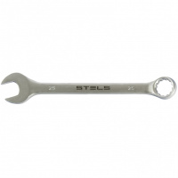 Ключ комбинированный, 25 мм, CrV, матовый хром Stels