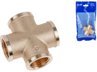 Крестовина 1/2" вн.-вн.-вн.-вн., AV Engineering (инд. упак.)