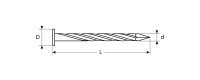 ЗУБР 50 x 2.5 мм, цинк, 450 шт, винтовые гвозди (4-305271-25-050)