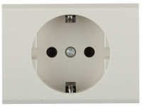 СВЕТОЗАР Эффект, с заземлением, без вставки и рамки, 16 А/~250 В, одинарная розетка (SV-54400-B)