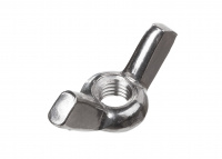 Гайка барашковая М10, нерж. сталь (А2) DIN 315 (100 шт в карт. уп.)