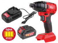 Аккум. ударный гайковерт WORTEX CWR 0118 в кор. ALL1 + АКЦИЯ (комплект с АКБ и ЗУ со скидкой)