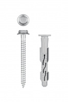 ЗУБР ФД-Ц 10 x 80 мм, фасадный дюбель, нейлон/цинк, 50 шт (301455-080)