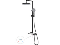 Душевая система (Lt) D35, серия Rose черный + белый, a-five