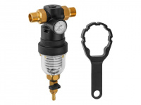 Фильтр самоочищающийся 3/4" нар., с манометром, AV Engineering (инд. упак.)